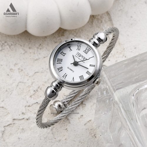 ساعت زنانه النگویی صفحه سفید