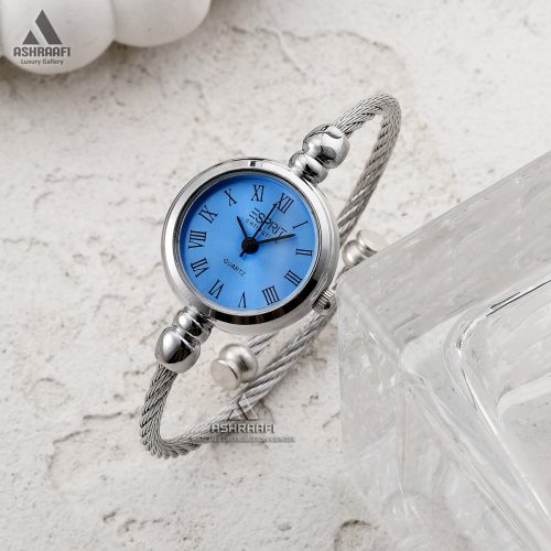 ساعت زنانه النگویی صفحه آبی
