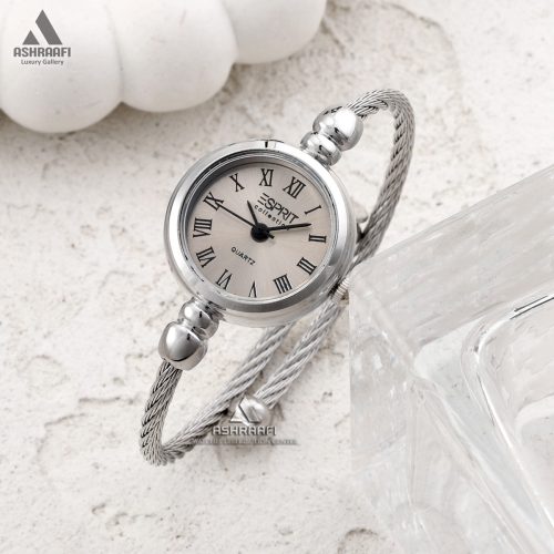 ساعت زنانه النگویی صفحه طوسی