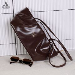 Min-Min-Shoulder-Bag-A1-06 کیف میو میو قهوه ای