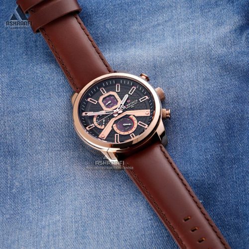 ساعت مچی نیوی فورس بند چرم Naviforce NF9211KRgB