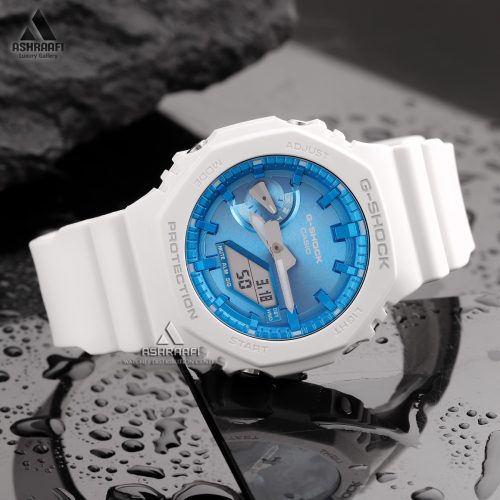 جی شاک سفید Casio G-Shock GA-2100WS-7A