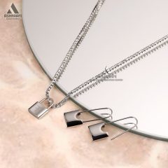 گوشواره و گردنبند زنانه فری لوک Freelook FL.4.10001-7SET80