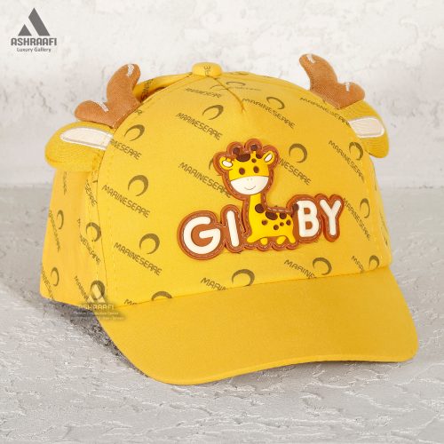 کلاه زرد با طرح عروسکی