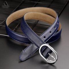 Leather-Belt-BL36-04 کمربند سرمه ای چرم با کیفیت