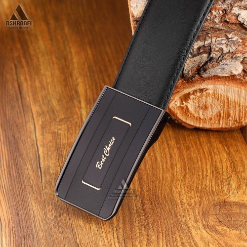 کمربند با سگک مشکی