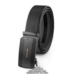 کمربند ساده مردانه Leather Ratchet Belt BL19
