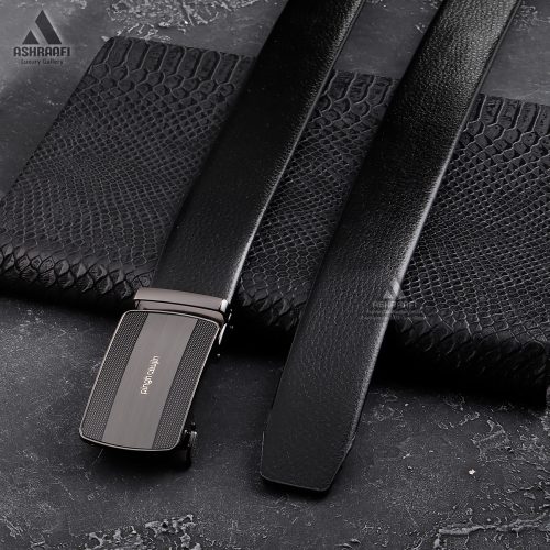 کمربند ساده مردانه Leather Ratchet Belt BL19