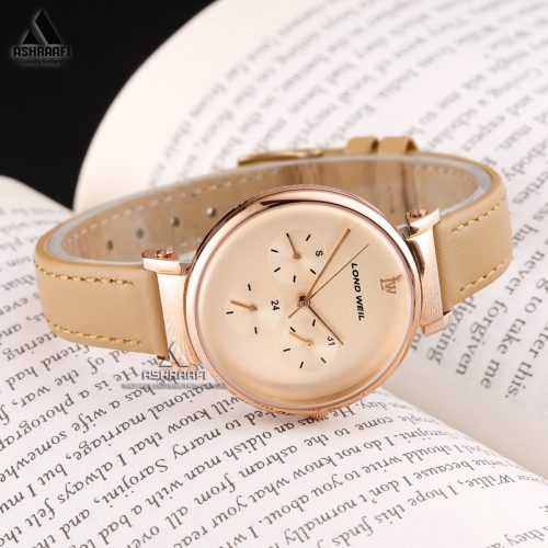 ساعت زنانه بند چرمی Lond Weil LW830129RgC