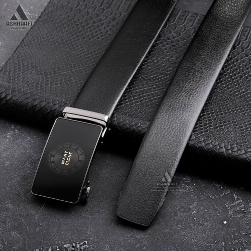 کمر بند مشکی با چرم مصنوعی