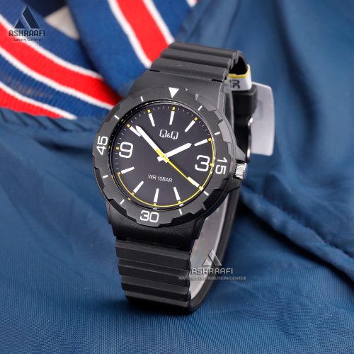 ساعت مچی مشکی Q&Q V02A-002VY