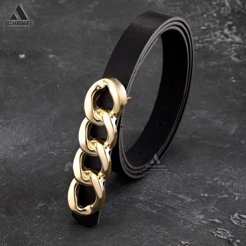 کمربند طرح زنجیری طلایی