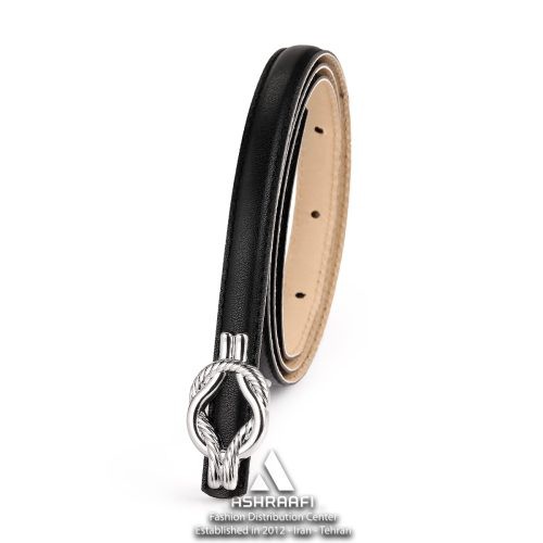 کمربند باریک زنانه Skinny Leather Belt BL52