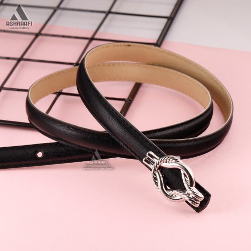 کمربند باریک مشکی