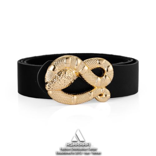 کمر بند با سگک طرح مار