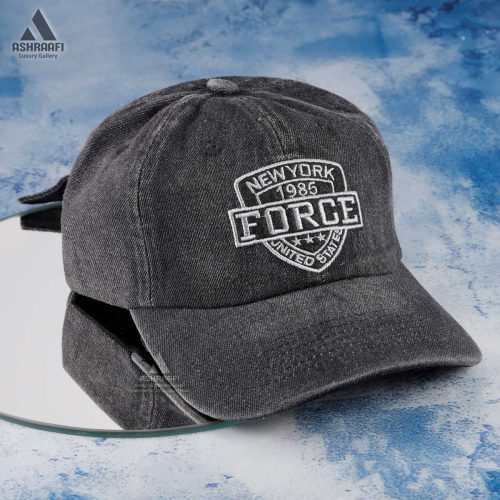 کلاه بیسبالی جین خاکستری