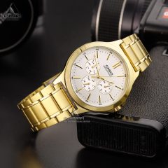 Casio-MTP-V300G-7A-03 ساعت کاسیو اورجینال طلایی Casio MTP-V300G-7A
