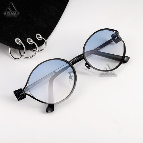 عینک دودی با لنز آبی