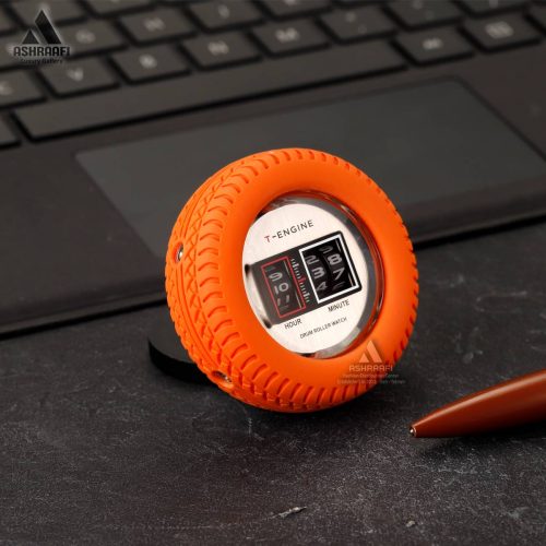 ساعت رومیزی نارنجی