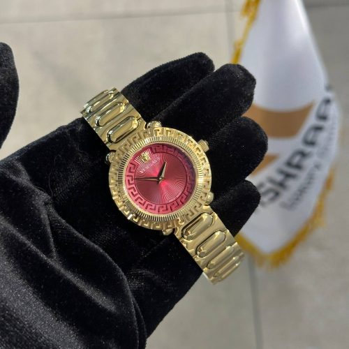 ساعت زنانه صفحه قرمز Versace VE61-GR