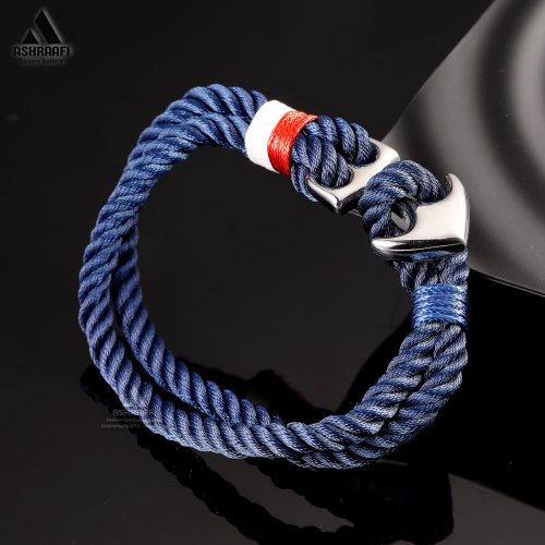 دستبند طنابی با قفل لنگر