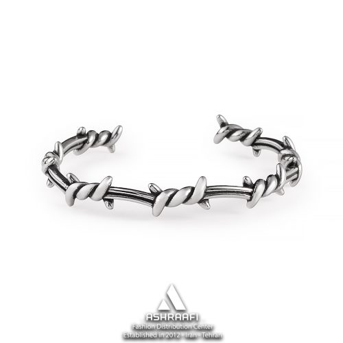 دستبند سیم خاردار Barb Wire Bangle Bracelet SK1