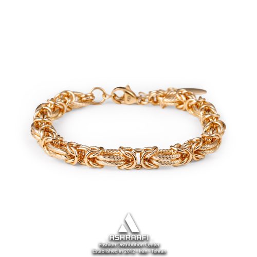 دستبند زنانه زنجیری Byzantine Link Chain Bracelet RG