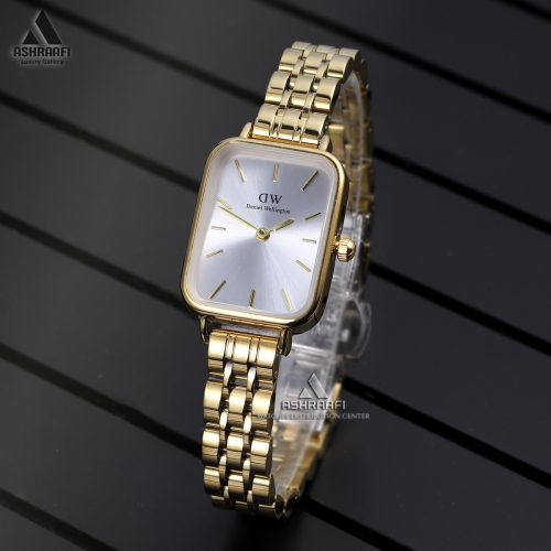 ساعت دنیل ولینگتون صفحه نقره ای