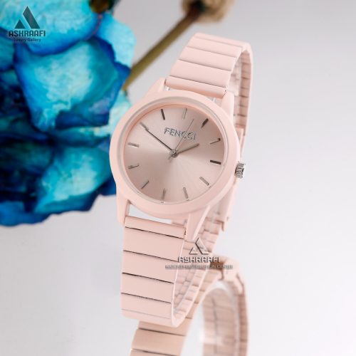 ساعت دخترانه گلبهی