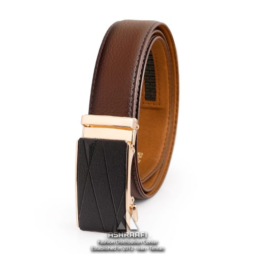 کمربند ساده ریلی Leather Ratchet Belt BL73