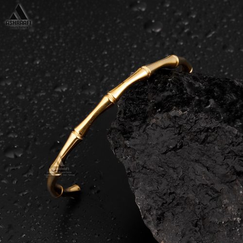 بنگل مردانه رنگ طلایی