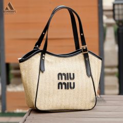 Miu-Miu-Shoulder-Bag-A02-02 کیف میو میو حصیری
