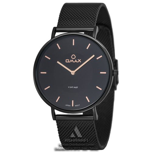 ساعت مینیمال اوماکس مشکی Omax VG02M22I