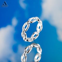 Silver-Chain-Link-Ring-02 انگشتر سیلور زنجیری Silver Chain Link Ring