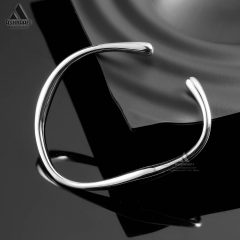 Women-Bangle-Bracelet-S3-02 خرید بنگل استیل زنانه