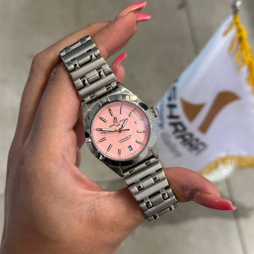 ساعت برایتلینگ صفحه صورتی