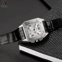 Cartier-Santos-100-2878-03 کارتیه سانتوز سه موتوره