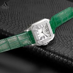 Cartier-Santos-100-diamond-SG-03 ساعت مچی کارتیه Cartier Santos 100 diamond-SG