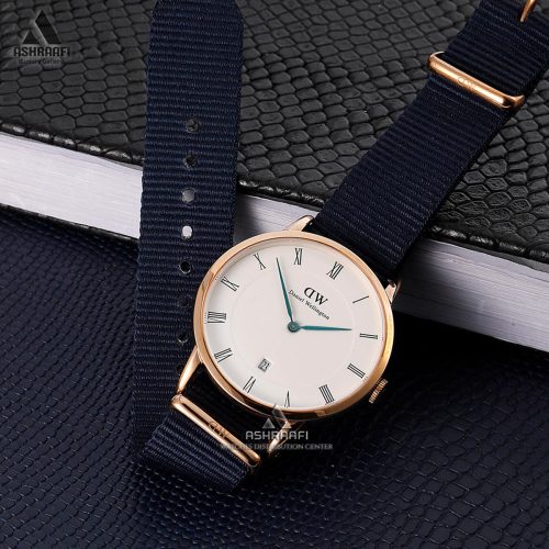 ساعت بند سرمه ای دنیل ولینگتون