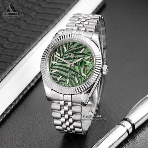 ساعت رولکس صفحه سبز Rolex Datejust Green Palm 41
