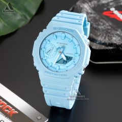 Casio-G-Shock-GA-2100-2A2-02 ساعت جی شاک آبی Casio G-Shock GA-2100-2A2