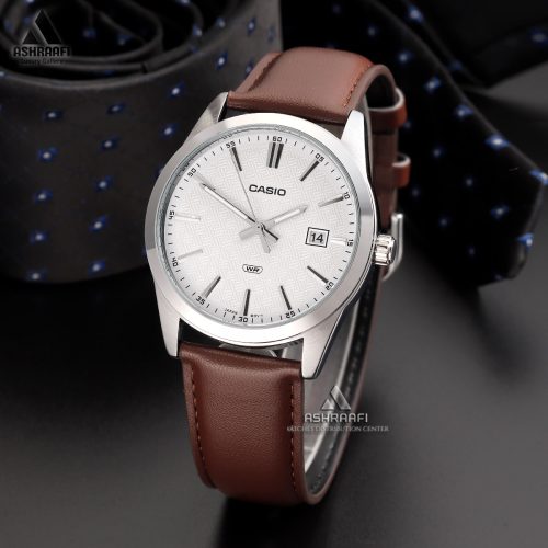 ساعت مردانه کاسیو بند چرمی Casio MTP-VD03L-5A
