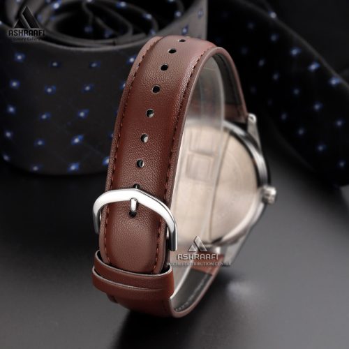 بند و قفل ساعت مردانه کاسیو بند چرمی Casio MTP-VD03L-5A