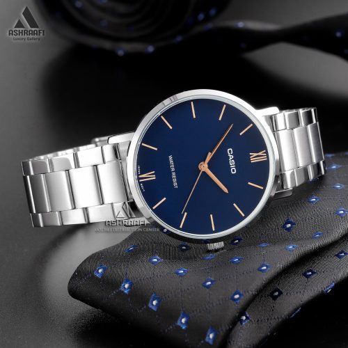 کاسیو صفحه سورمه ای Casio MTP-VT01D-2B