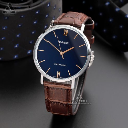ساعت کاسیو بند چرمی Casio MTP-VT01L-2B