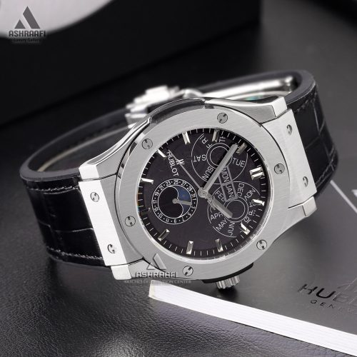 ساعت هابلوت مشکی Hublot Aerofusion Moonphase SK12