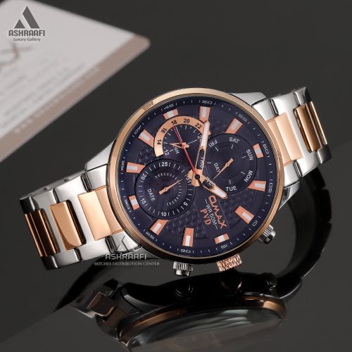 ساعت مردانه صفحه سورمه ای Omax OEM003N004