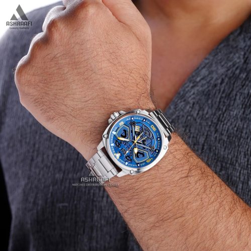 ساعت صفحه سورمه ای کاتر پیلار Cat AJ.141.11.627