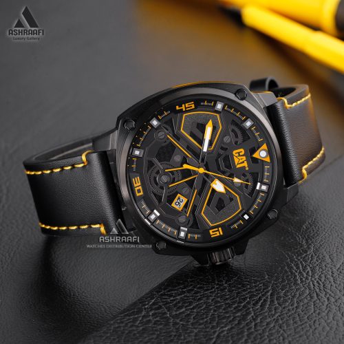 ساعت کت بند چرمی مدل Cat AJ.161.34.127