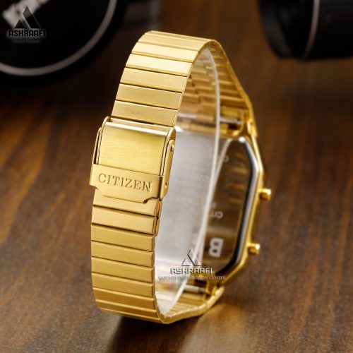 بند و قفل ساعت سیتیزن نوستالژی طلایی Citizen JG2103-G152